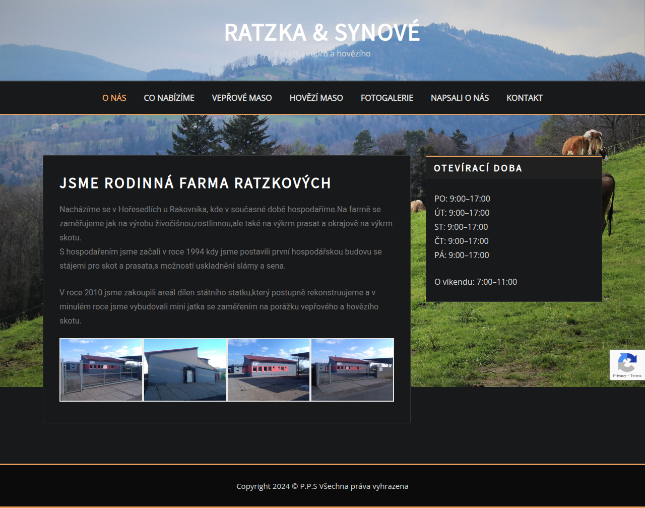 Ratzka Hořesedly - náhled webu